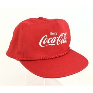 Vintage Enjoy Coca Cola Rope Hat